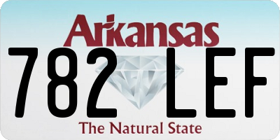 AR license plate 782LEF