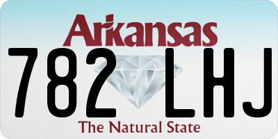 AR license plate 782LHJ