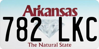 AR license plate 782LKC