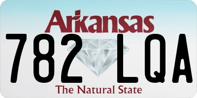 AR license plate 782LQA
