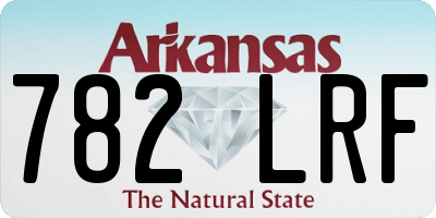 AR license plate 782LRF