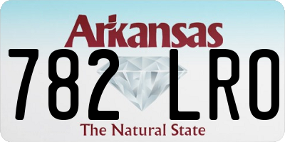 AR license plate 782LRO