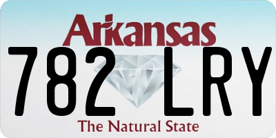 AR license plate 782LRY