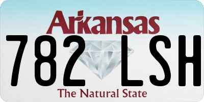 AR license plate 782LSH