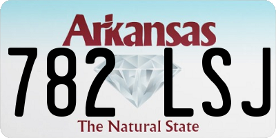 AR license plate 782LSJ