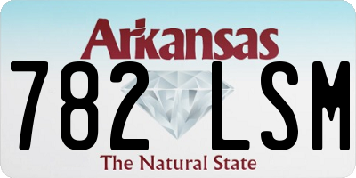 AR license plate 782LSM