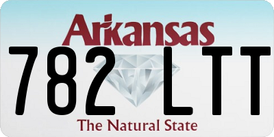 AR license plate 782LTT