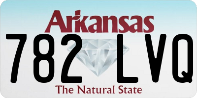 AR license plate 782LVQ