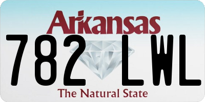 AR license plate 782LWL
