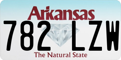 AR license plate 782LZW