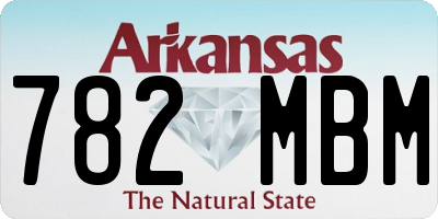 AR license plate 782MBM