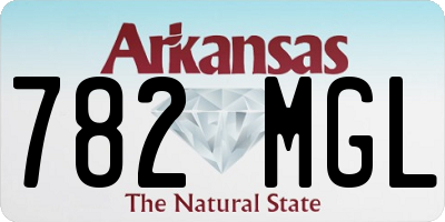 AR license plate 782MGL