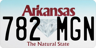 AR license plate 782MGN