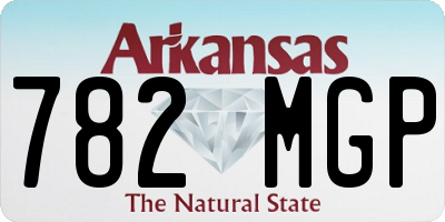 AR license plate 782MGP