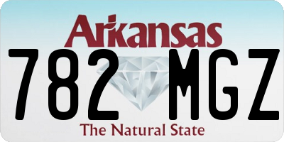 AR license plate 782MGZ