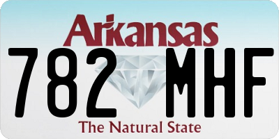 AR license plate 782MHF