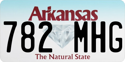 AR license plate 782MHG