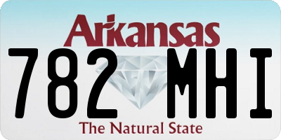 AR license plate 782MHI