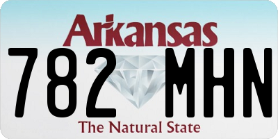 AR license plate 782MHN