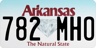 AR license plate 782MHO