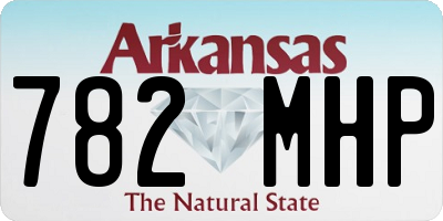 AR license plate 782MHP