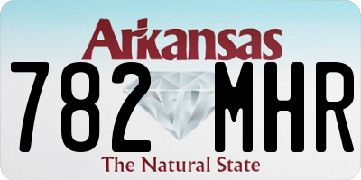 AR license plate 782MHR