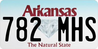 AR license plate 782MHS