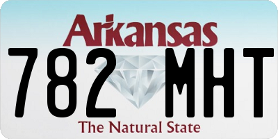 AR license plate 782MHT
