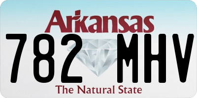 AR license plate 782MHV