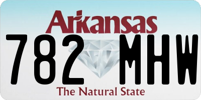 AR license plate 782MHW