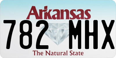 AR license plate 782MHX