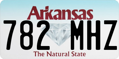 AR license plate 782MHZ