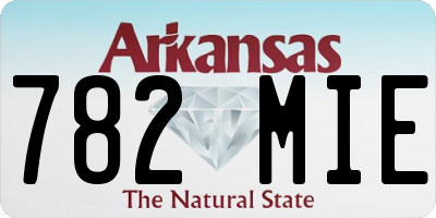 AR license plate 782MIE