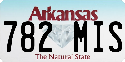 AR license plate 782MIS