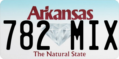 AR license plate 782MIX