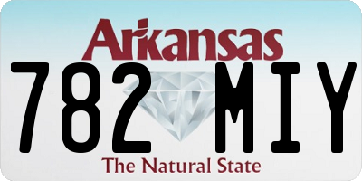 AR license plate 782MIY