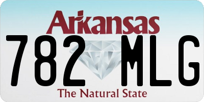 AR license plate 782MLG
