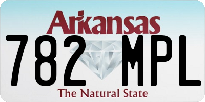 AR license plate 782MPL