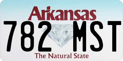 AR license plate 782MST