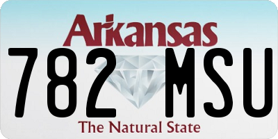 AR license plate 782MSU