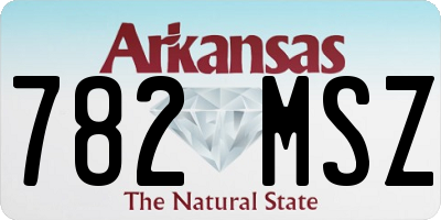 AR license plate 782MSZ