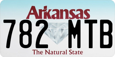 AR license plate 782MTB