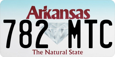 AR license plate 782MTC