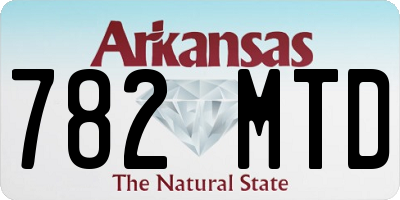 AR license plate 782MTD