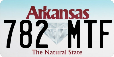 AR license plate 782MTF