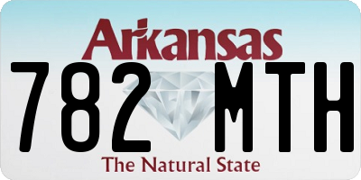 AR license plate 782MTH