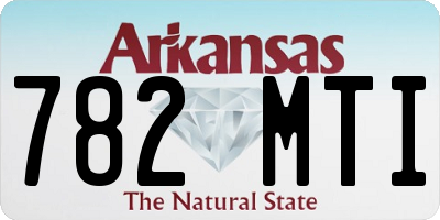 AR license plate 782MTI