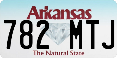 AR license plate 782MTJ
