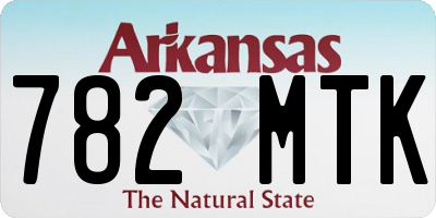 AR license plate 782MTK