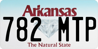 AR license plate 782MTP
